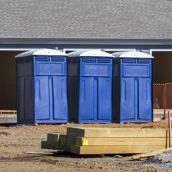 what is the expected delivery and pickup timeframe for the porta potties in Elmer City